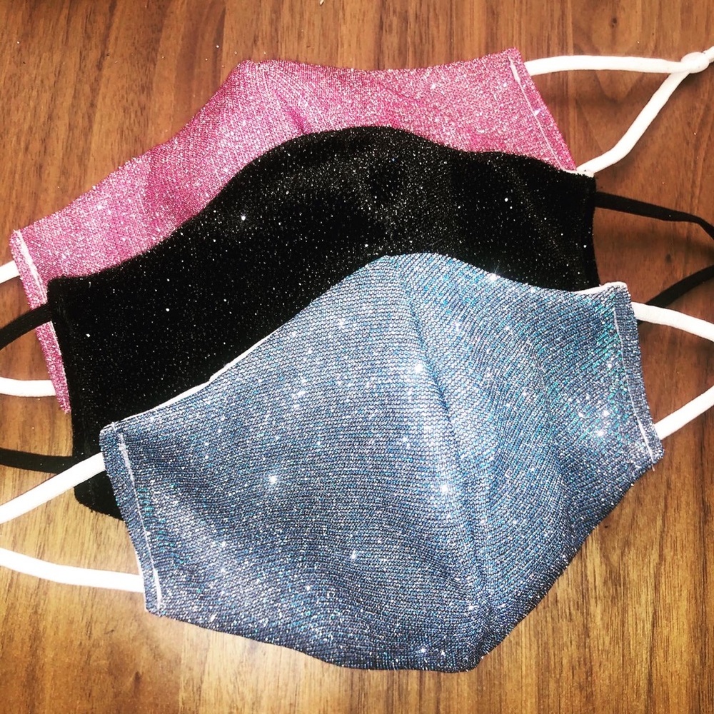 1 pcs : Glitter Pink Mask + Filter PM2.5